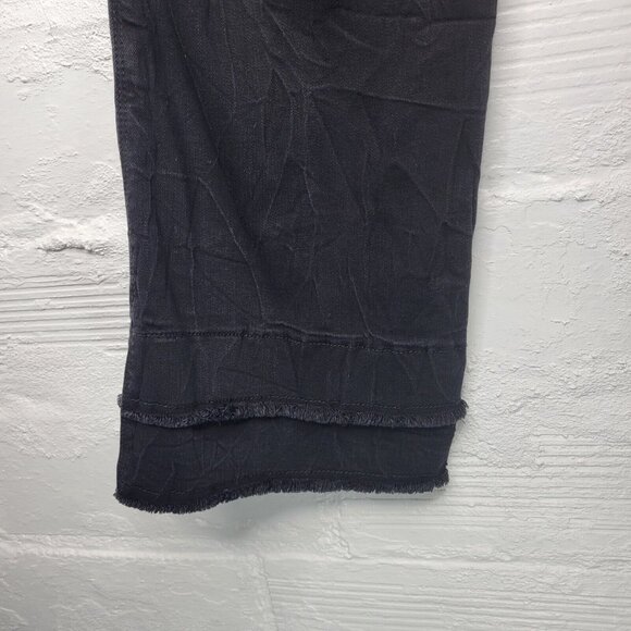 Democracy Ab Solution Women's Size 10 Jeans Black Raw Stacked Hem - Picture 6 of 8